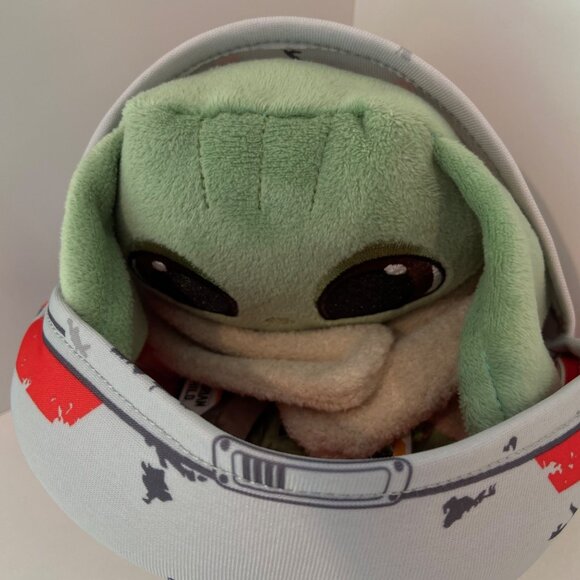 Star Wars The Mandalorian The Child Plush With Hover Pram Toy Hasbro kid disney - Picture 8 of 16